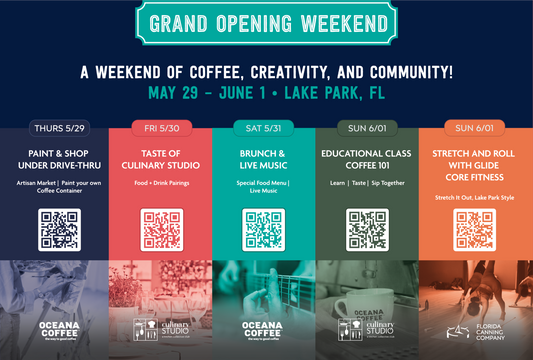 Oceana Coffee, Lake Park 📍 - Grand Opening Weekend 🥳