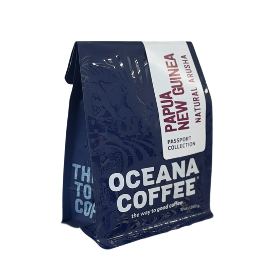 Papua New Guinea Natural Arusha coffee beans from Western Highlands with smooth berry and floral notes