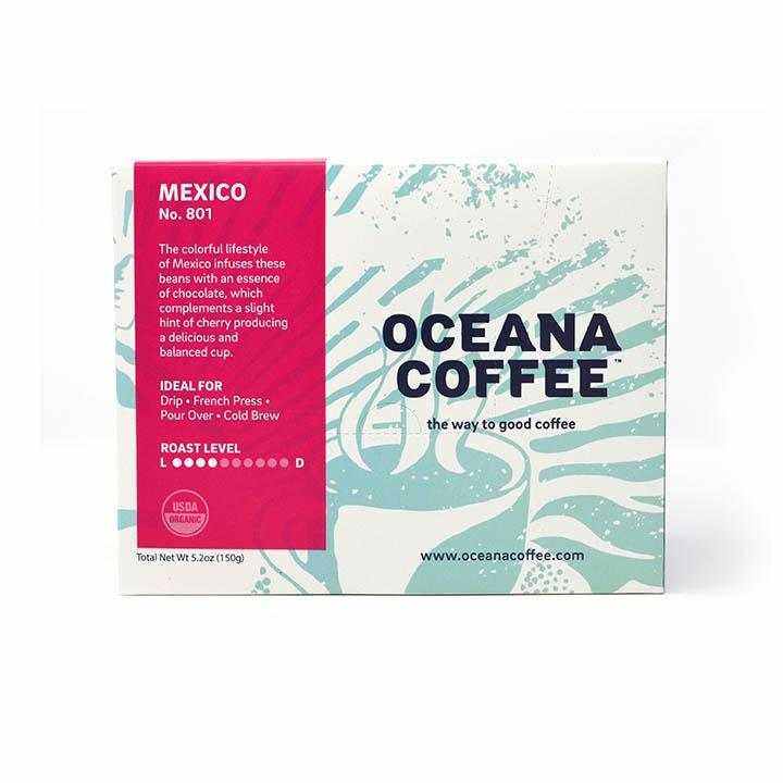 Oceana Coffee Mexico Chiapas 12 Pack K-Cups with chocolate and nutty flavor, recyclable pods