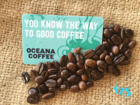 Oceana Merchandise – Gift Card - Oceana Coffee 2022